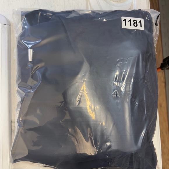 St. John Weather / Rain Jacket Size Small S Navy Blue Preppy Hooded - Picture 8 of 8